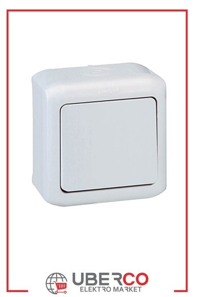 LEGRAND 782384Legrand Forix IP44 serisi sıva üstü gri liht butonu 6ALegrand Liht butonu - Gri{ubercoelektromarket}