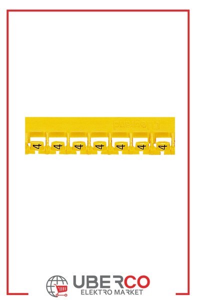 LEGRAND 037806Legrand Memocab numaralar 4 sarı renkli Uluslararası renk kodlamasıLegrand Memocab numaralar 4 sarı renkli Uluslararası renk{ubercoelektromarket}