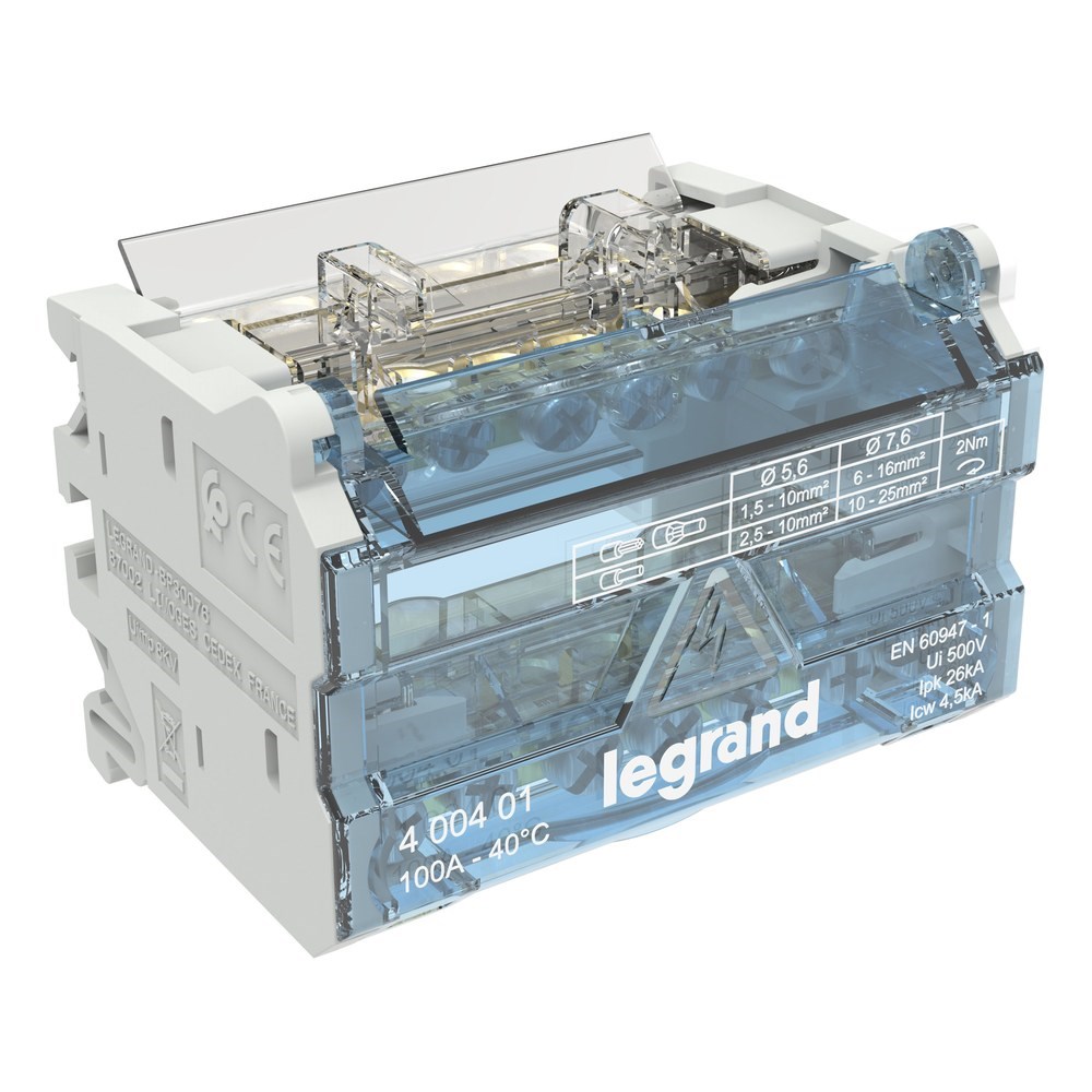 LEGRAND 400401Legrand Monoblok Modüler Dağıtıcı 2 Kutuplu - 100A (4 Modül)Legrand Monoblok Modüler Dağıtıcı 2 Kutuplu - 100A (4 Modül){ubercoelektromarket}