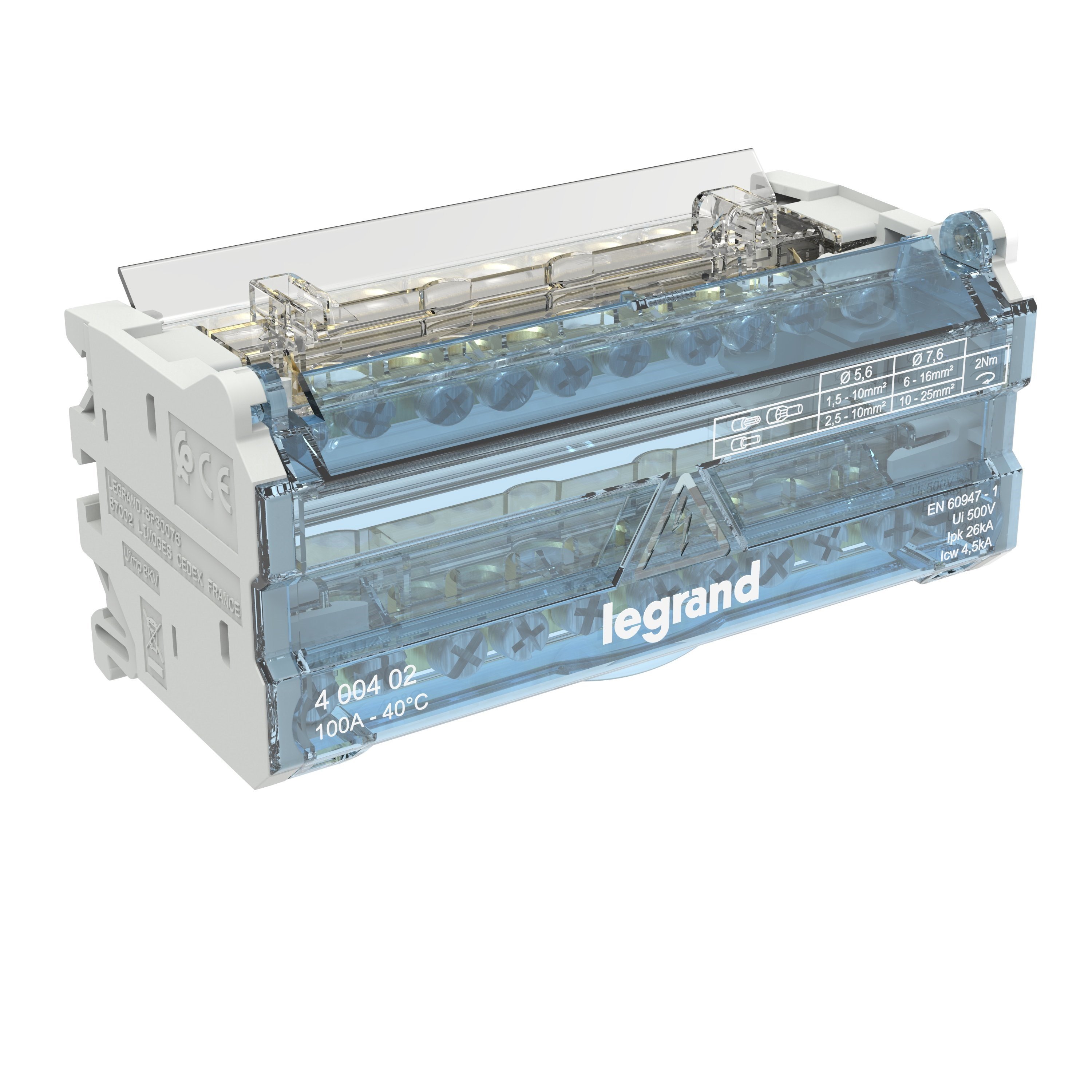 LEGRAND 400402Legrand Monoblok Modüler Dağıtıcı 2 Kutuplu - 100A (6 Modül)Legrand Monoblok Modüler Dağıtıcı 2 Kutuplu - 100A (6 Modül){ubercoelektromarket}