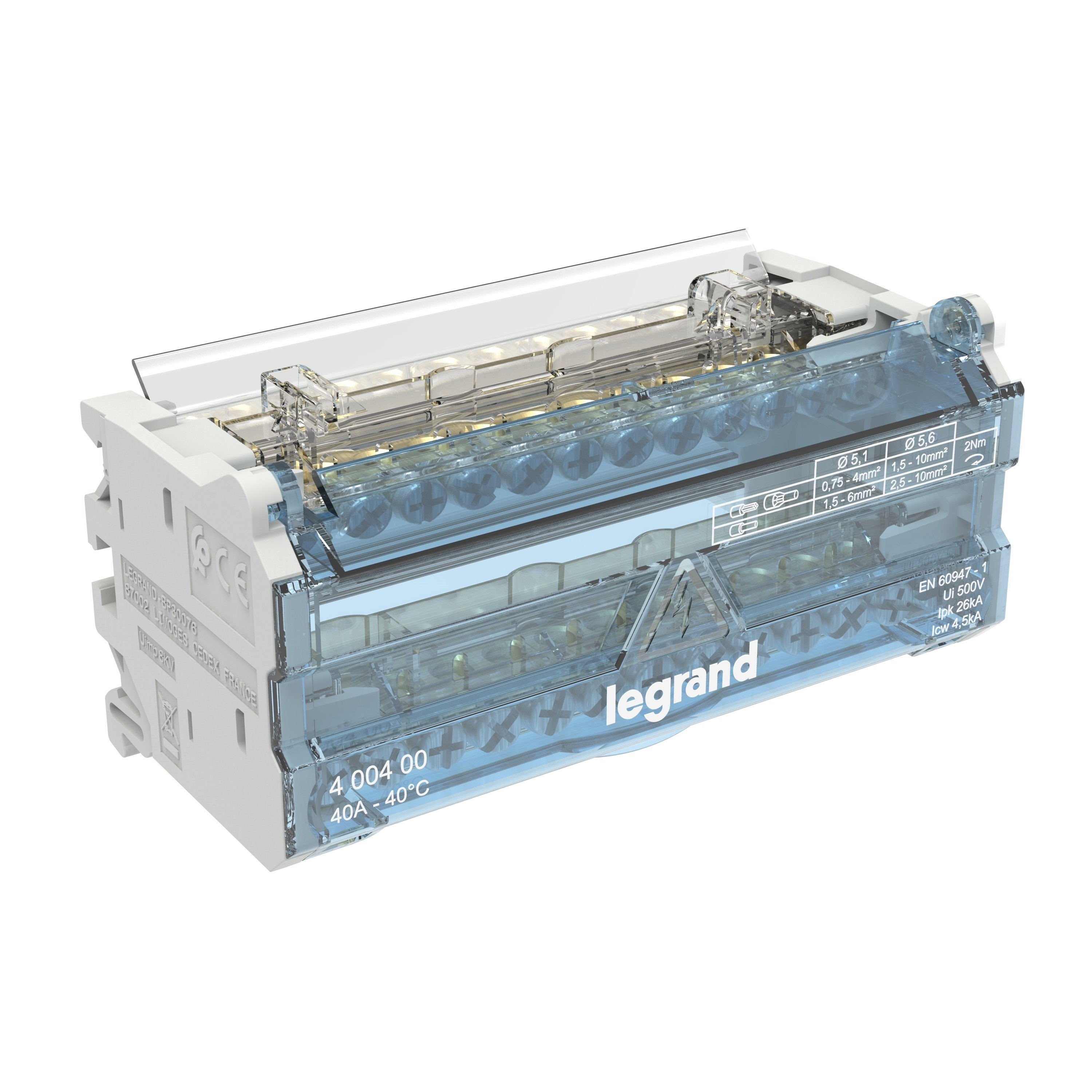 LEGRAND 400400Legrand Monoblok Modüler Dağıtıcı 2 Kutuplu - 40A (6 Modül)Legrand Monoblok Modüler Dağıtıcı 2 Kutuplu - 40A (6 Modül){ubercoelektromarket}
