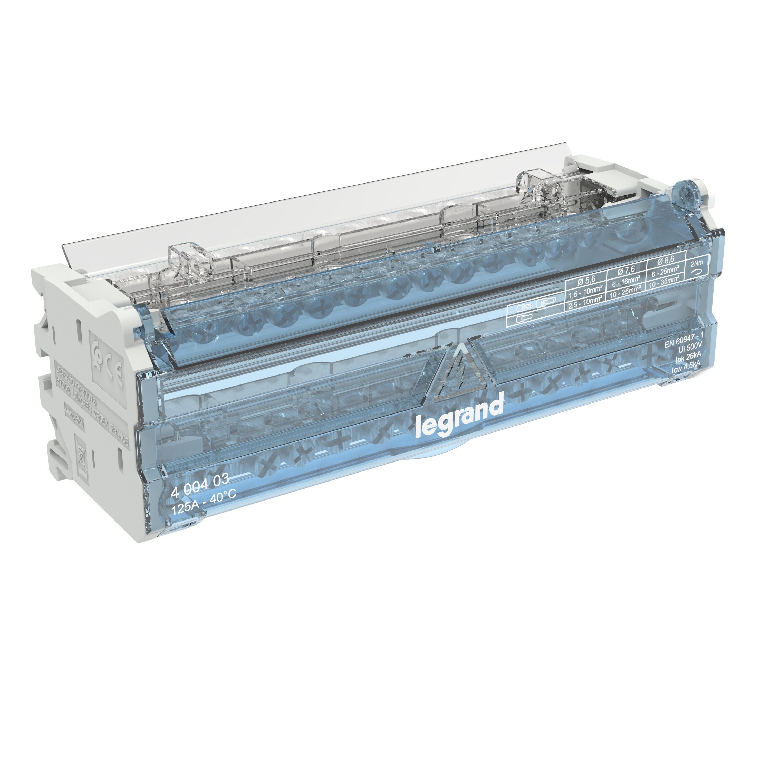 LEGRAND 400403Legrand Monoblok Modüler Dağıtıcı 2 Kutuplu - 125A (8 Modül)Legrand Monoblok Modüler Dağıtıcı 2 Kutuplu - 125A (8 Modül){ubercoelektromarket}