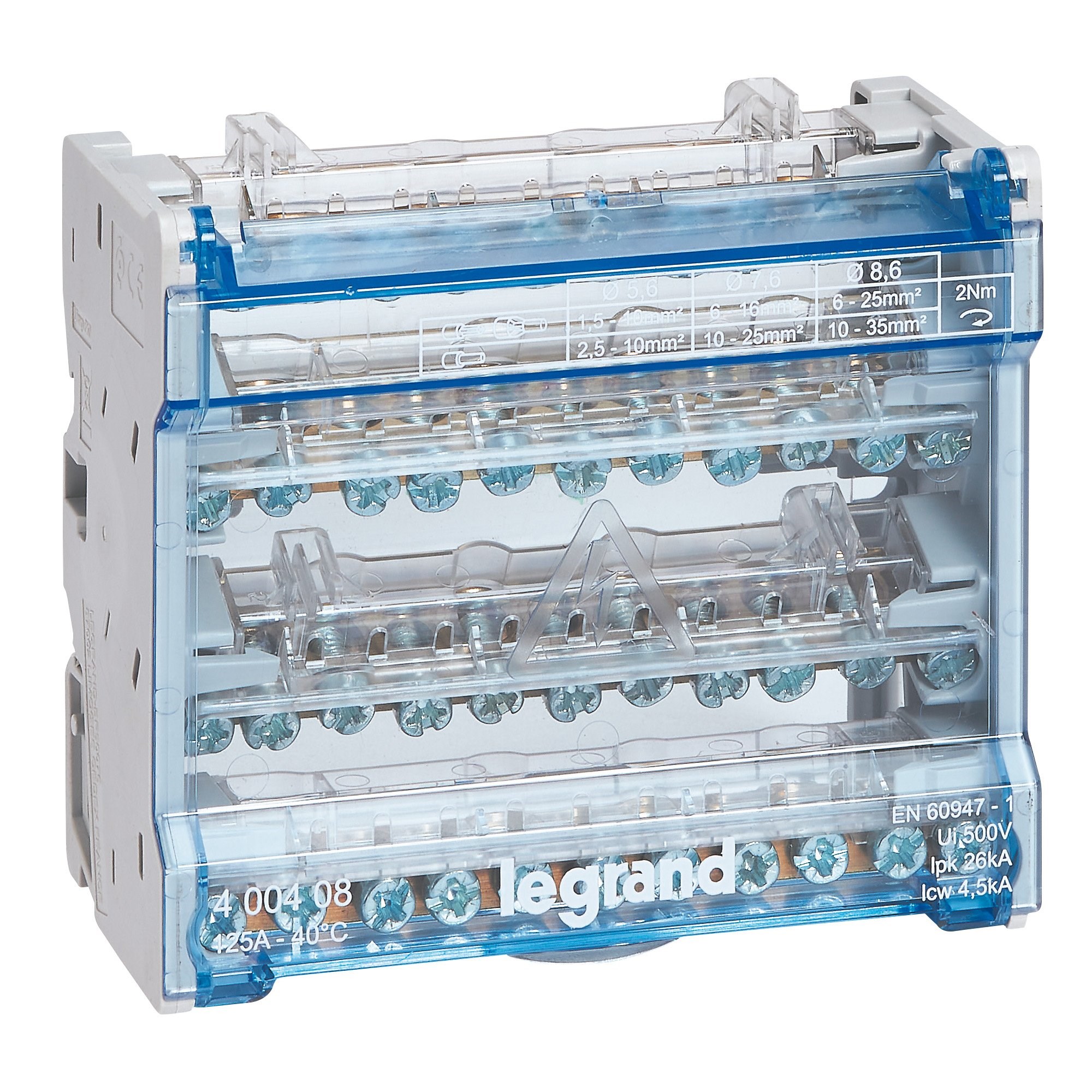 LEGRAND 400408Legrand Monoblok Modüler Dağıtıcı 4 Kutuplu - 125A (6 Modül)Legrand Monoblok Modüler Dağıtıcı 4 Kutuplu - 125A (6 Modül){ubercoelektromarket}