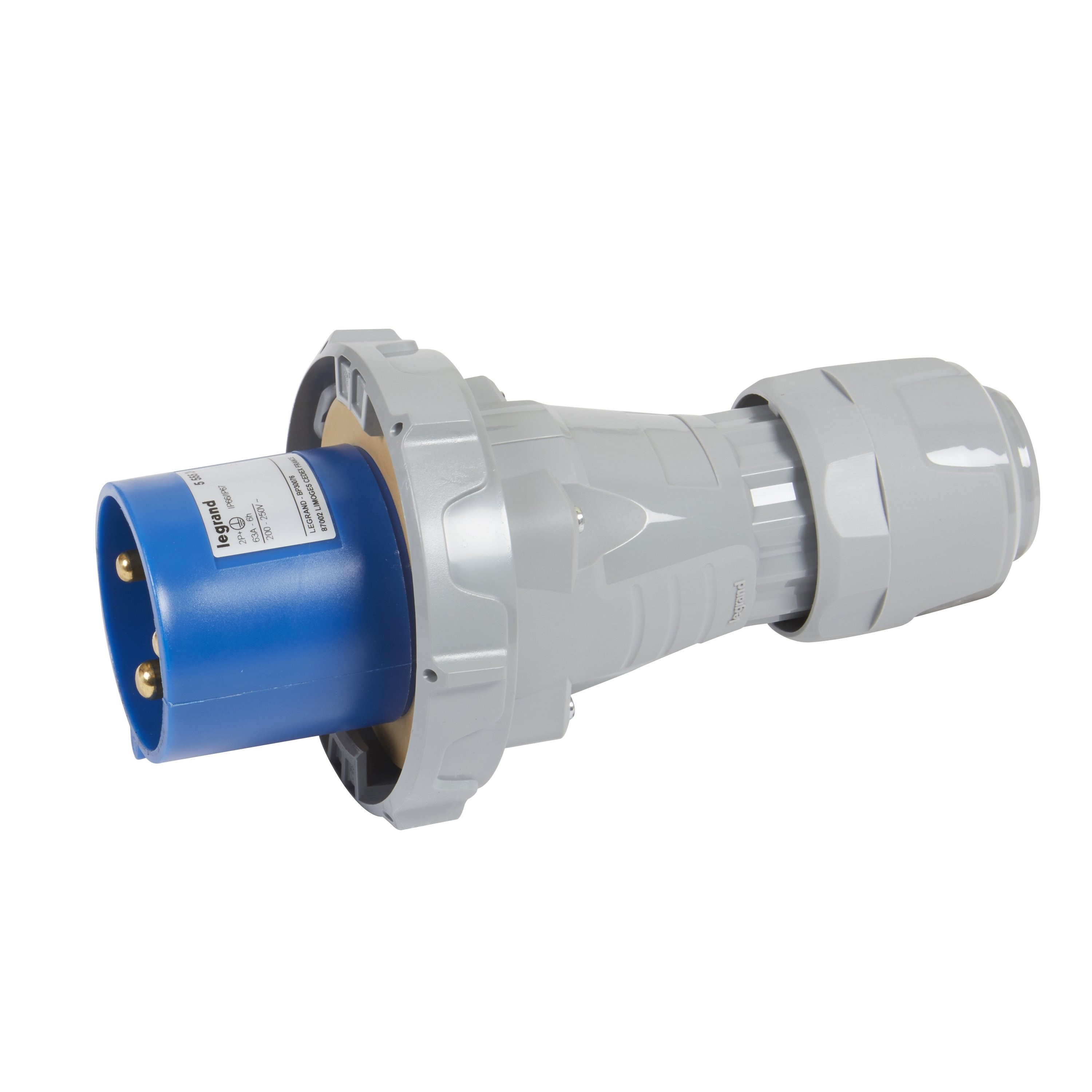LEGRAND 555524Legrand P17 Tempra Pro düz fiş, 230 V, 63A, 2P+T - IP67Legrand P17 Tempra Pro düz fiş, 230 V, 63A, 2P+T - IP67{ubercoelektromarket}