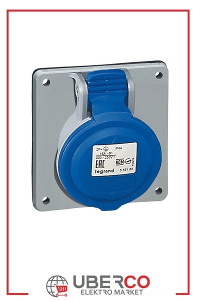 LEGRAND 555284Legrand P17 Tempra Pro eğik makina prizi, 230 V, 32A, 2P+T - IP44Legrand P17 Tempra Pro eğik makina prizi, 230 V, 32A, 2P+T{ubercoelektromarket}
