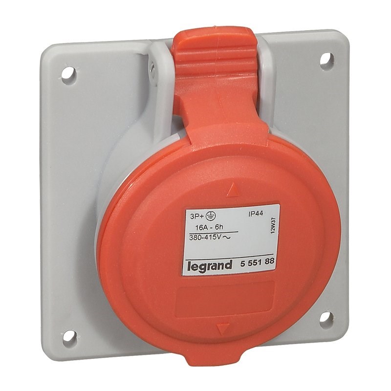 LEGRAND 555189Legrand P17 Tempra Pro eğik makina prizi, 400 V, 16A, 3P+N+T - IP44Legrand P17 Tempra Pro eğik makina prizi, 400 V, 16A, 3P+N+T{ubercoelektromarket}