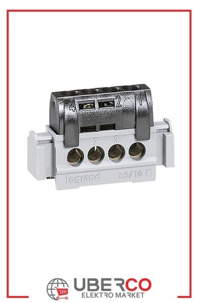 LEGRAND 004850Legrand Pano Tipi Klemens - İzoleli Raya Montaj - Faz (Siyah) - Kapasite 4x1,5 ila 162 - Uzunluk 47 mmLegrand Pano Tipi Klemens - İzoleli Raya Montaj - Faz{ubercoelektromarket}