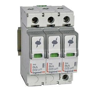 LEGRAND 412252Legrand Parafudr - Ana Dağıtım Pano - T1+T2 - Kutup: 3K - I total(kA) 10/350: 25 kA - Up: 1,5kV - Uc: 320V~Legrand Parafudr - Ana Dağıtım Pano - T1+T2 - Kutup: 3K - I{ubercoelektromarket}