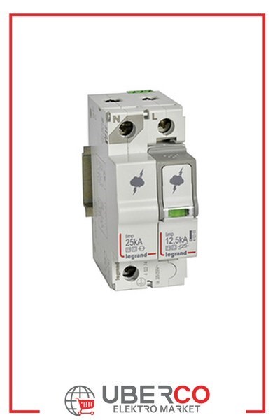 LEGRAND 412274Legrand Parafudr - Ana Dağıtım Pano - T1+T2 - Kutup: 1K+N - I total(kA) 10/350: 25 kA - Up: 1,5kV - Uc: 320V~Legrand Parafudr - Ana Dağıtım Pano - T1+T2 - Kutup: 1K+N{ubercoelektromarket}