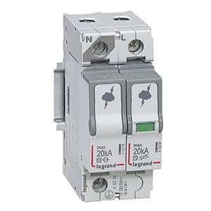 LEGRAND 412224Legrand Parafudr - Sayaç Sonrası Kullanım İçin - T2 - Kutup: 1K+N - Imax(kA) 8/20: 20 kA - Up: 1,2kV - Uc: 320V~Legrand Parafudr - Sayaç Sonrası Kullanım İçin - T2 - Kutup:{ubercoelektromarket}