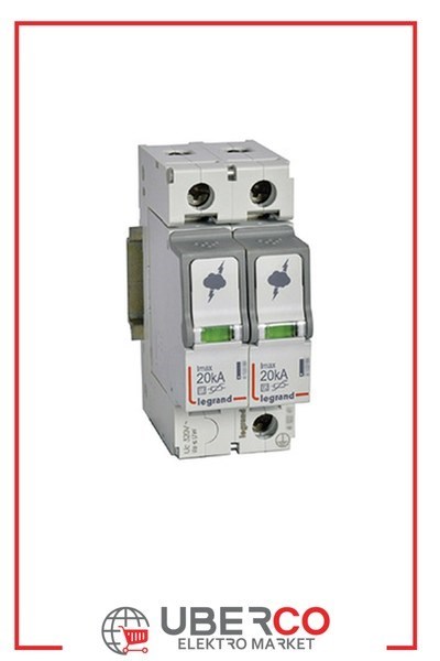 LEGRAND 412221Legrand Parafudr - Sayaç Sonrası Kullanım İçin - T2 - Kutup: 2K - Imax(kA) 8/20: 20 kA - Up: 1,2kV - Uc: 320V~Legrand Parafudr - Sayaç Sonrası Kullanım İçin - T2{ubercoelektromarket}