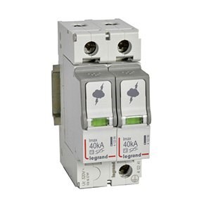 LEGRAND 412241Legrand Parafudr - Sayaç Sonrası Kullanım İçin - T2 - Kutup: 2K - Imax(kA) 8/20: 40 kA - Up: 1,7kV - Uc: 320V~Legrand Parafudr - Sayaç Sonrası Kullanım İçin - T2{ubercoelektromarket}