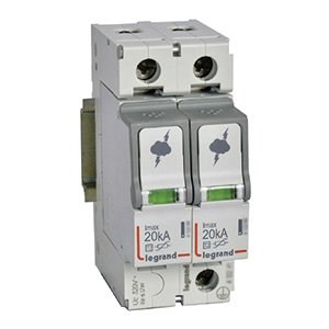 LEGRAND 412221Legrand Parafudr - Sayaç Sonrası Kullanım İçin - T2 - Kutup: 2K - Imax(kA) 8/20: 20 kA - Up: 1,2kV - Uc: 320V~Legrand Parafudr - Sayaç Sonrası Kullanım İçin - T2{ubercoelektromarket}