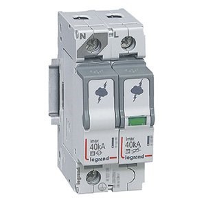 LEGRAND 412244Legrand Parafudr - Sayaç Sonrası Kullanım İçin - T2 - Kutup: 1K+N - Imax(kA) 8/20: 40 kA - Up: 1,7kV - Uc: 320V~Legrand Parafudr - Sayaç Sonrası Kullanım İçin - T2 - Kutup:{ubercoelektromarket}