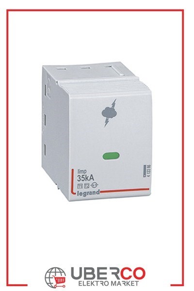 LEGRAND 412286Legrand Parafudrlar için yedek modül Parafudr Tip 1 - 35 kA Ref. 4 122 80Legrand Parafudr - Yedek Kartuş - Uyumlu Ref: 4 122 80{ubercoelektromarket}