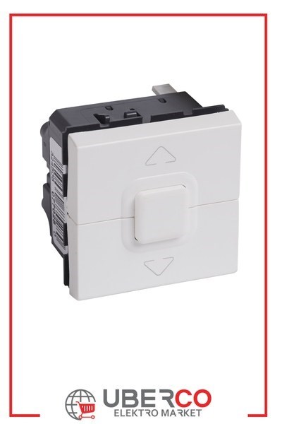 LEGRAND 077028Legrand Perde/Panjur Liht Butonu, Bir veya Daha Çok Motor Kontrolü İçin, 3 konumlu, 500W, 2M, BeyazLegrand Perde-Panjur Liht Butonu, Bir veya Daha Çok Motor{ubercoelektromarket}