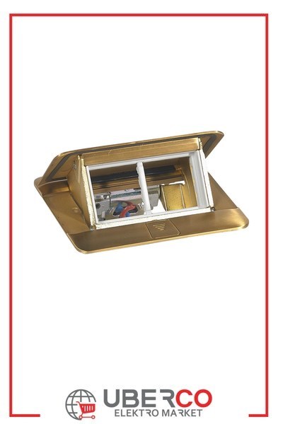 LEGRAND 054016Legrand Pop-up Donatılabilir Döşeme Altı Buat - Altın, 4 ModülLegrand Pop-up Donatılabilir Döşeme Altı Buat - Altın, 4{ubercoelektromarket}