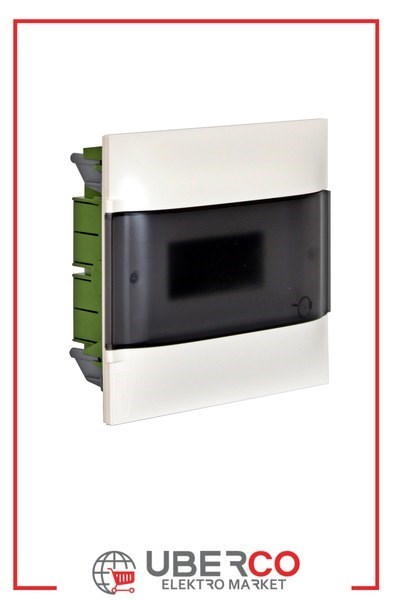 LEGRAND 134018Legrand Practıbox S Sıva Altı Sigorta Kutusu - 8M (1 Sıra x 8M) - Kapak Rengi Şeffaf - 256x225x102 mmLegrand Practıbox S Sıva Altı Sigorta Kutusu - 8M (1 Sıra x{ubercoelektromarket}