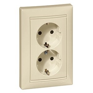 LEGRAND 774371Legrand Prizler - 2'li çocuk korumalı topraklı priz (komple ürün) - BejLegrand Prizler - 2li çocuk korumalı topraklı priz (komple{ubercoelektromarket}