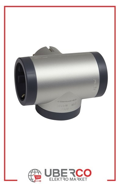 LEGRAND 694523Legrand Prızler - 3'lü yandan çıkışlı priz - 16A - Alüminyum/Koyu GriLegrand Prızler - 3lü yandan çıkışlı priz - 16A{ubercoelektromarket}