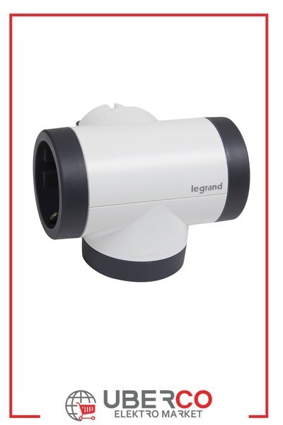LEGRAND 694521Legrand ÇOKLU FİŞ/PRİZLER, 16 A, 3 X 2P+E YANDAN ÇIKIŞLI, YÖNLENDİRİLEBİLİR GÖVDELİ, BEYAZ /KOYU GRİLegrand Prızler - 3lü yandan çıkışlı yönlendirilebilir{ubercoelektromarket}
