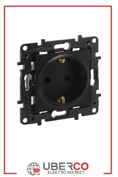 LEGRAND 768615Legrand Prizler - Çocuk korumalı topraklı priz - SiyahLegrand Prizler - Çocuk korumalı topraklı priz - Siyah{ubercoelektromarket}
