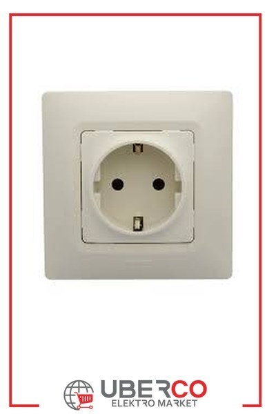 LEGRAND 767415Legrand Salbei serisi bej Çocuk korumalı Topraklı priz 230V 16ALegrand Prizler - Çocuk korumalı topraklı priz - Bej{ubercoelektromarket}