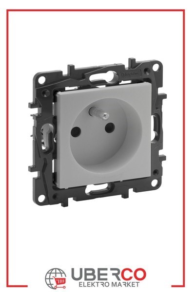 LEGRAND 768217Legrand Prizler - Fransız standardı topraklı priz (UPS) - AlüminyumLegrand Prizler - Fransız standardı topraklı priz (UPS){ubercoelektromarket}