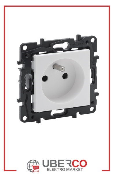 LEGRAND 768117Legrand Prizler - Fransız standardı topraklı priz (UPS) - Beyaz (7 681 17)Legrand Prizler - Fransız standardı topraklı priz (UPS){ubercoelektromarket}