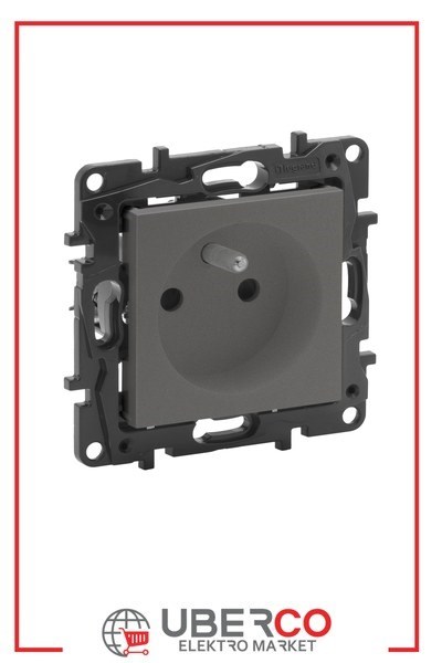 LEGRAND 768817Legrand Prizler - Fransız standardı topraklı priz (UPS) - TitanyumLegrand Prizler - Fransız standardı topraklı priz (UPS){ubercoelektromarket}