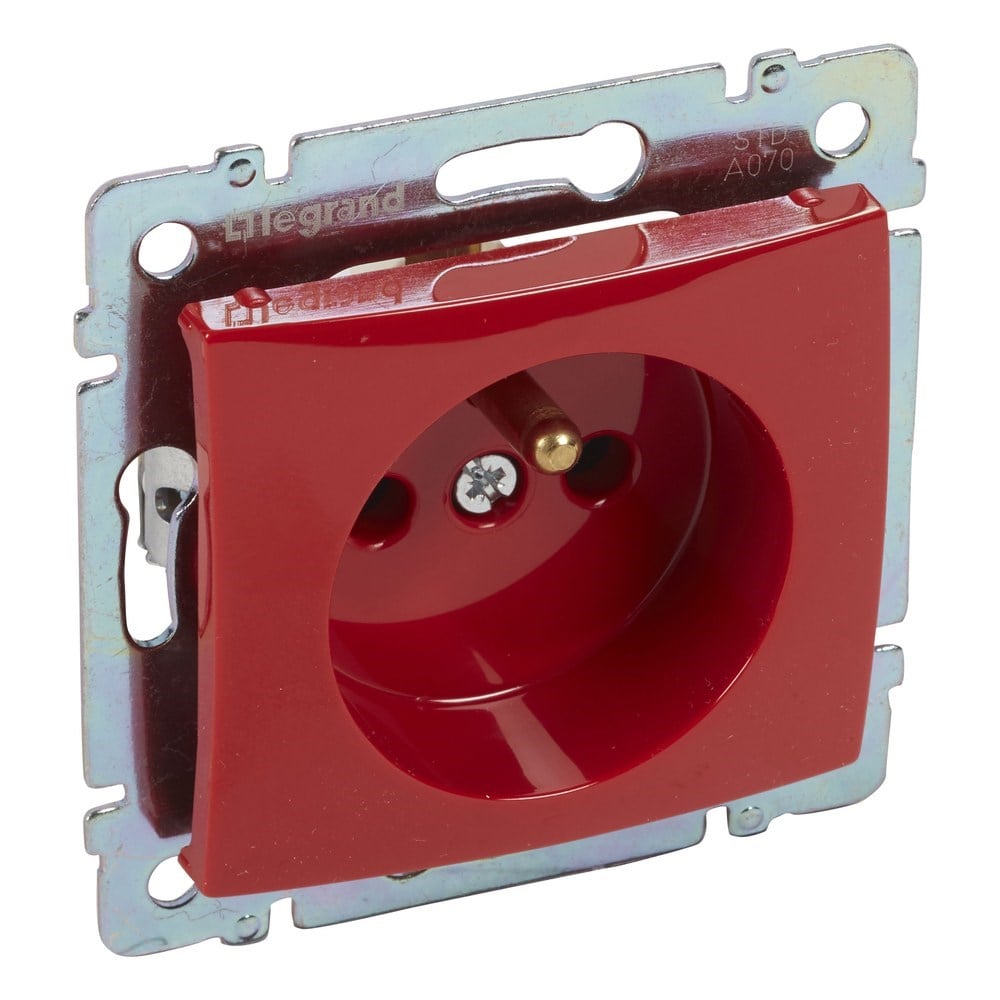 LEGRAND 774369Legrand Prizler - Fransız Standardı topraklı priz - UPS - KırmızıLegrand Prizler - Fransız Standardı topraklı priz - UPS{ubercoelektromarket}