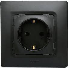LEGRAND 767317Legrand Salbei serisi Antrasit renk fransız standartı topraklı priz (UPS prizi) 16ALegrand Prizler - Fransız standardı topraklı priz (UPS){ubercoelektromarket}