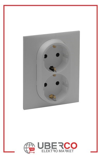 LEGRAND 768216Legrand Prizler - İkili topraklı priz - AlüminyumLegrand Prizler - İkili topraklı priz - Alüminyum{ubercoelektromarket}