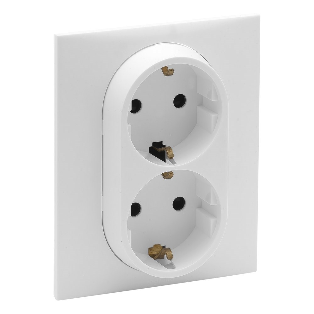 LEGRAND 768116Legrand Prizler - İkili topraklı priz - Beyaz (7 681 16)Legrand Prizler - İkili topraklı priz - Beyaz{ubercoelektromarket}
