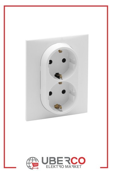 LEGRAND 768116Legrand Prizler - İkili topraklı priz - Beyaz (7 681 16)Legrand Prizler - İkili topraklı priz - Beyaz{ubercoelektromarket}