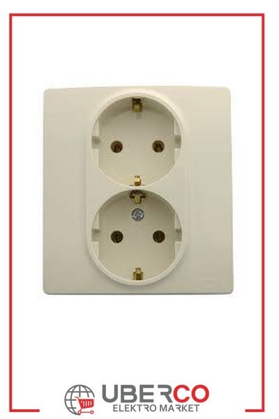 LEGRAND 767416Legrand Salbei serisi bej ikili topraklı priz 230V 16ALegrand Prizler - İkili topraklı priz - Bej{ubercoelektromarket}