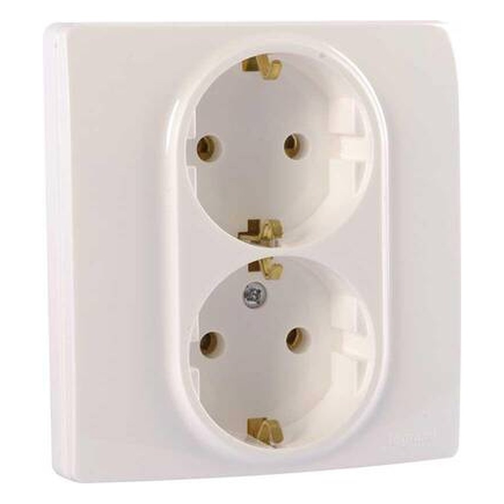 LEGRAND 767116Legrand Salbei serisi beyaz ikili topraklı priz 230V 16ALegrand Prizler - İkili topraklı priz - Beyaz{ubercoelektromarket}