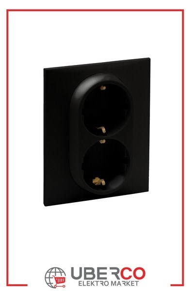 LEGRAND 768616Legrand Prizler - İkili topraklı priz - SiyahLegrand Prizler - İkili topraklı priz - Siyah{ubercoelektromarket}