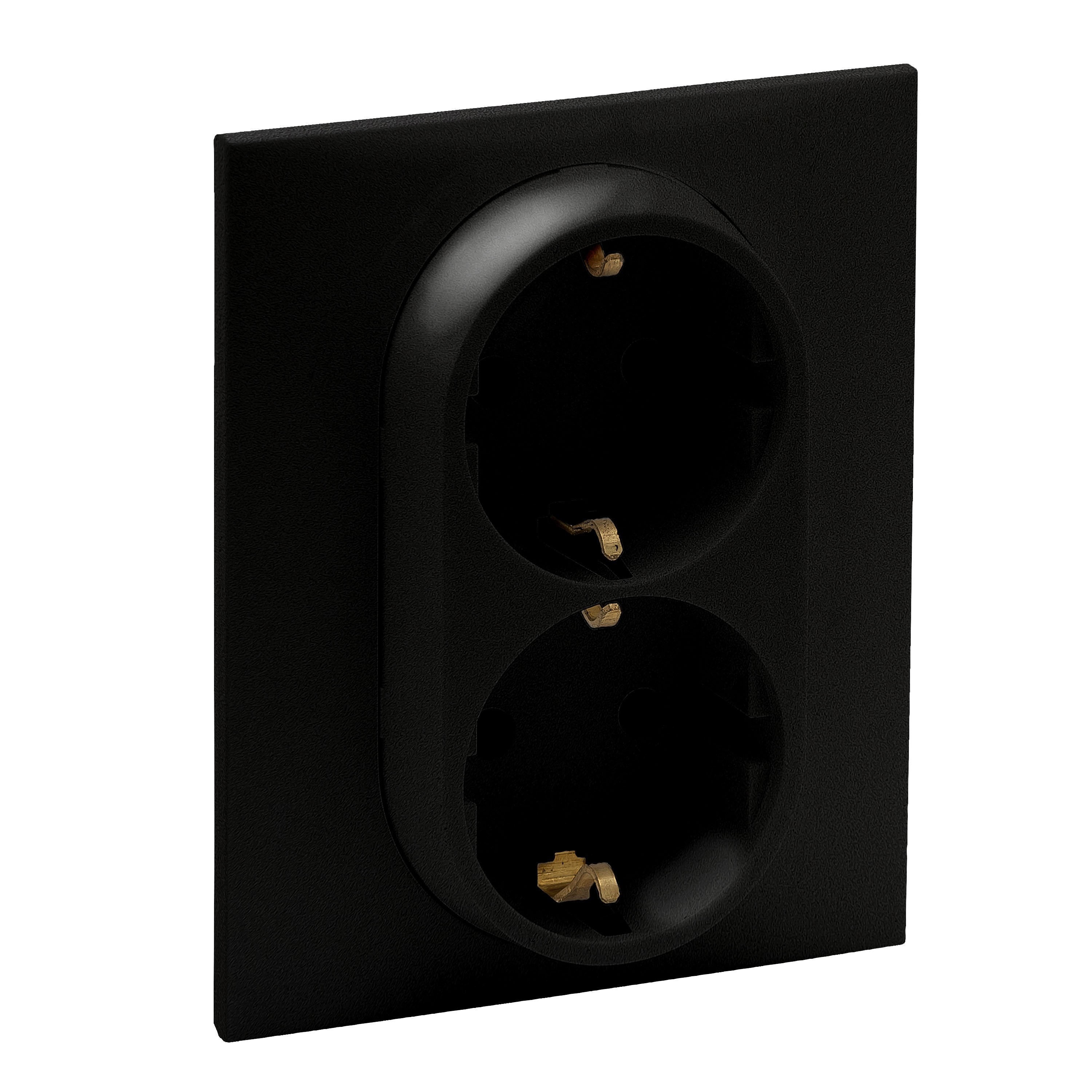LEGRAND 768616Legrand Prizler - İkili topraklı priz - SiyahLegrand Prizler - İkili topraklı priz - Siyah{ubercoelektromarket}