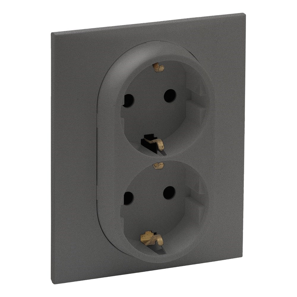 LEGRAND 768816Legrand Prizler - İkili topraklı priz - TitanyumLegrand Prizler - İkili topraklı priz - Titanyum{ubercoelektromarket}