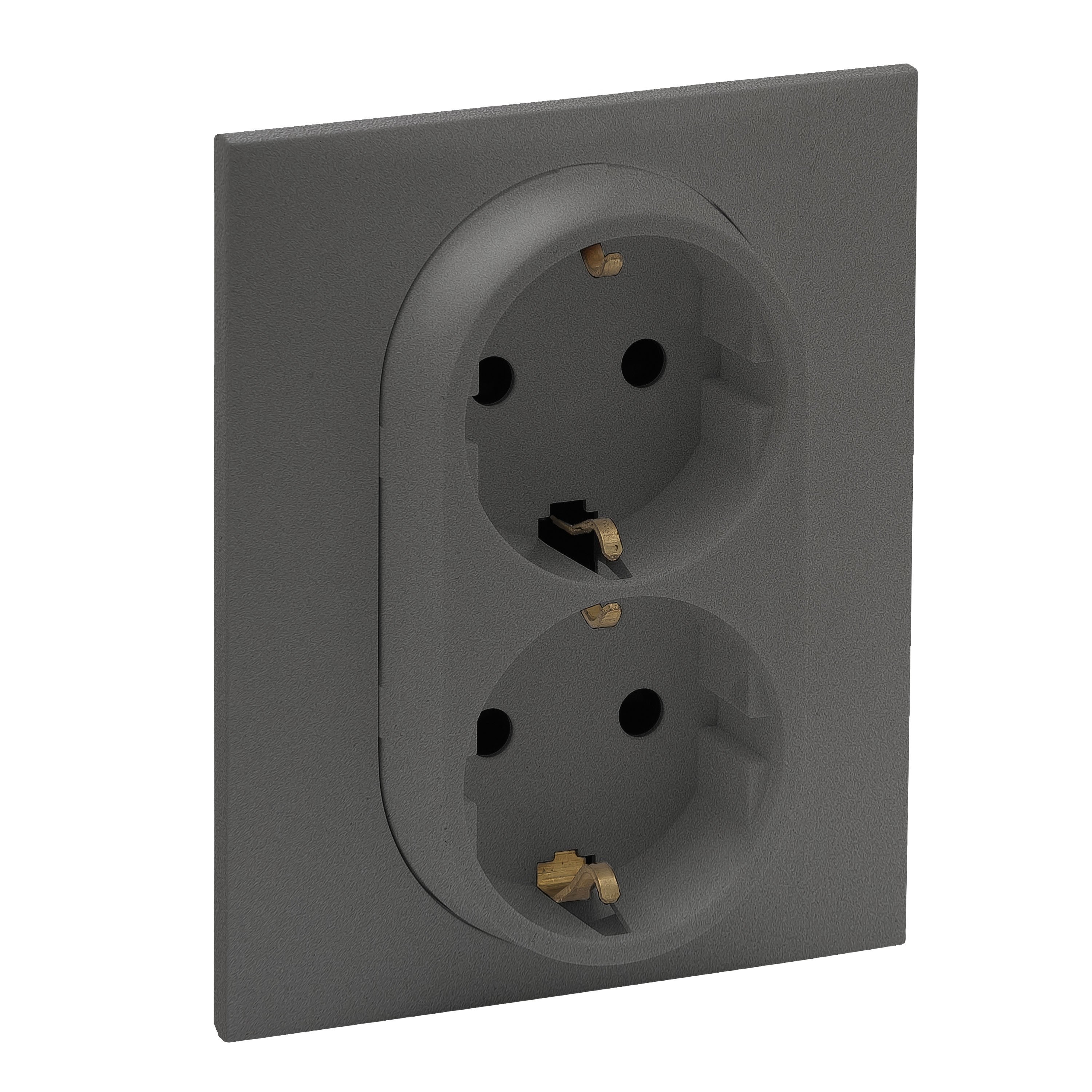 LEGRAND 768816Legrand Prizler - İkili topraklı priz - TitanyumLegrand Prizler - İkili topraklı priz - Titanyum{ubercoelektromarket}