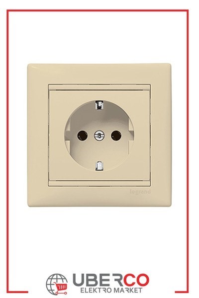 LEGRAND 774322Legrand Valena Kapaklı Çocuk korumalı topraklı priz 10/16 A - 250V AC BejLegrand Prizler - Kapaklı çocuk korumalı topraklı priz - Bej{ubercoelektromarket}
