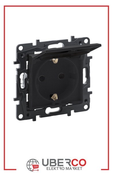 LEGRAND 768318Legrand Prizler - Kapaklı topraklı priz - FümeLegrand Prizler - Kapaklı topraklı priz - Füme{ubercoelektromarket}