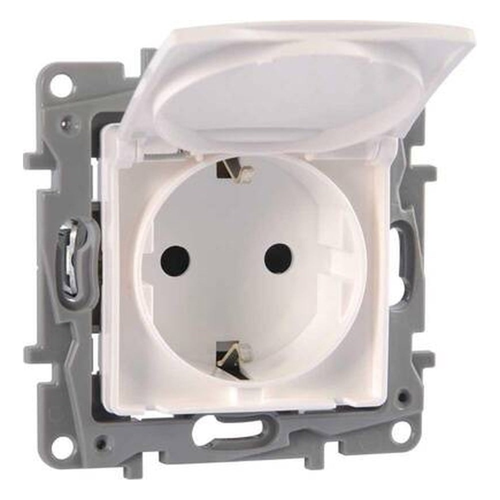 LEGRAND 767118Legrand Salbei serisi beyaz kapaklı topraklı priz 230V 16ALegrand Prizler - Kapaklı topraklı priz - Beyaz{ubercoelektromarket}