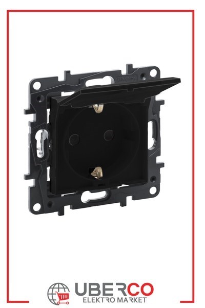 LEGRAND 768618Legrand Prizler - Kapaklı topraklı priz - SiyahLegrand Prizler - Kapaklı topraklı priz - Siyah{ubercoelektromarket}