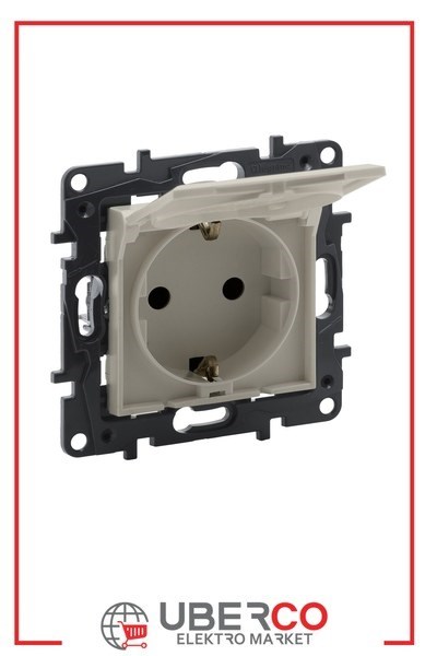 LEGRAND 768418Legrand Prizler - Kapaklı topraklı priz - KremLegrand Prizler - Kapaklı topraklı priz - Krem{ubercoelektromarket}