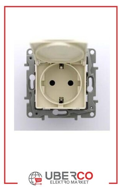 LEGRAND 767418Legrand Salbei serisi bej kapaklı topraklı priz 230V 16ALegrand Prizler - Kapaklı topraklı priz - Bej{ubercoelektromarket}