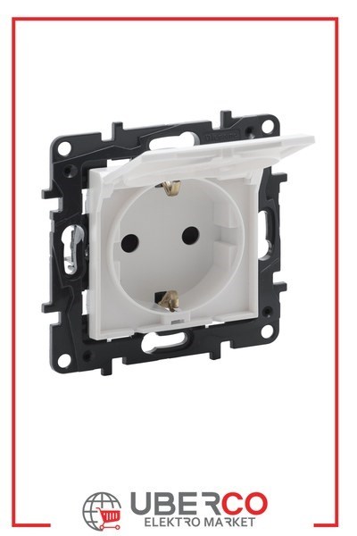 LEGRAND 768118Legrand Prizler - Kapaklı topraklı priz - Beyaz (7 681 18)Legrand Prizler - Kapaklı topraklı priz - Beyaz{ubercoelektromarket}