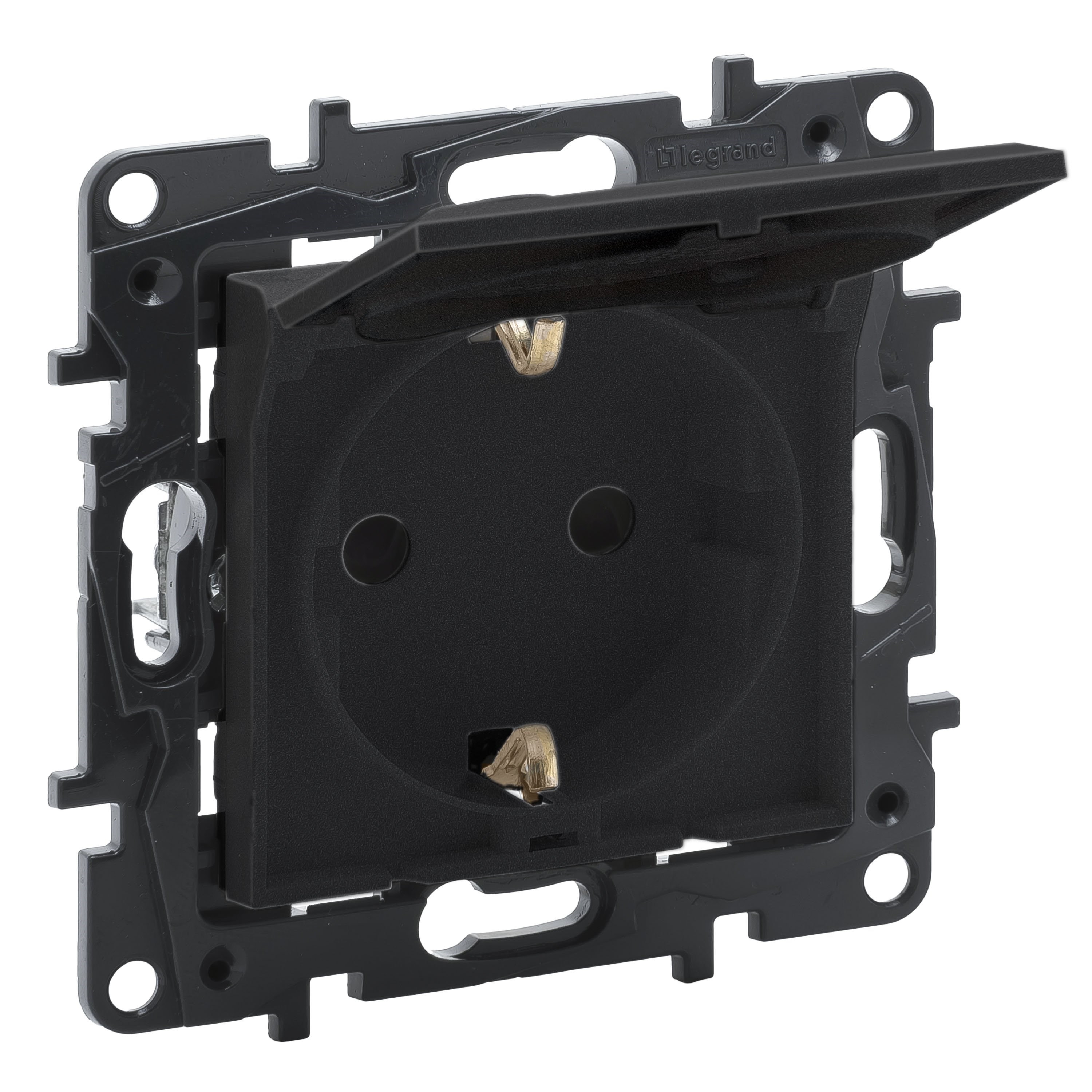 LEGRAND 768318Legrand Prizler - Kapaklı topraklı priz - FümeLegrand Prizler - Kapaklı topraklı priz - Füme{ubercoelektromarket}