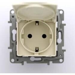 LEGRAND 767418Legrand Salbei serisi bej kapaklı topraklı priz 230V 16ALegrand Prizler - Kapaklı topraklı priz - Bej{ubercoelektromarket}